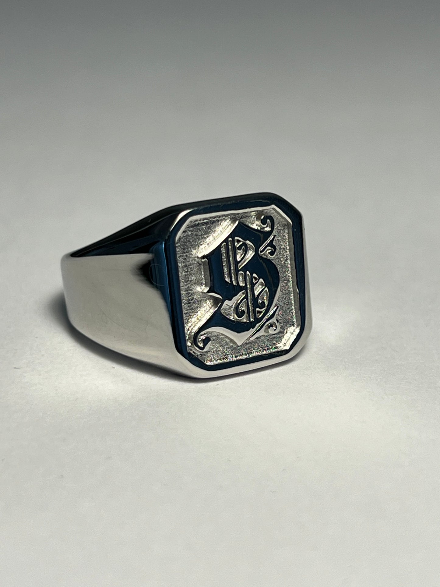 "S" Monogram Signet Ring
